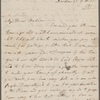 Autograph letter signed to Frances Leigh, 27 March 1791