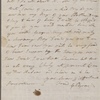 Autograph letter signed to Frances Leigh, 27 March 1791