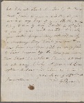 Autograph letter signed to Frances Leigh, 27 March 1791