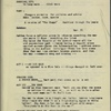 Untitled outline and notes with several different dates