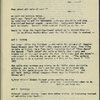 Untitled outline and notes with several different dates