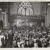 View of congregation attending service at Tenth Memorial Baptist Church, Philadelphia, PA