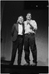 Joseph Papp and Mandy Patinkin at New York Shakespeare Festival 35th anniversary party, April 23, 1990.