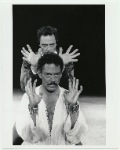 Christopher Walken and Raul Julia in the stage production Othello, Delacorte Theater, June, 1991.