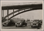 Representatives of the foreign press get to know the German KdF-Car (Volkswagen) and the Reich highways.