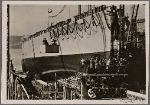 The launching of the huge battleship "Bismarck" is watched by nearly the whole population of Hamburg