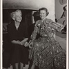 Irene Castle and Cora Witherspoon in a scene from Noël Coward's "Hay Fever" at Sombrero Playhouse, Phoenix Arizona, February 1953