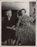 Irene Castle and Cora Witherspoon in a scene from Noël Coward's "Hay Fever" at Sombrero Playhouse, Phoenix Arizona, February 1953