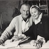 John Williams and Shirley Booth rehearse for the 1970 revival of Noël Coward's "Hay Fever" at the Helen Hayes Theatre
