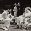 John Tillinger, Carole Shelley, Michael McGuire, and Shirley Booth in the 1970 revival of  Noël Coward's "Hay Fever" at the Helen Hayes Theatre