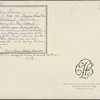Autograph letter signed to R.B. Sheridan, 5 November 1800