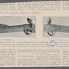 Robinson Crusoe's gun: fowling-piece belonging to Alexander Selkirk, the original of Defoe's hero. The stock with inscription. The other side of the stock, showing the inscription.