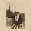 Grace Thompson Seton on the terrace of her country home at Greenwich, Conn