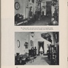 The main hall--an early view above, and as it appears today...the Swiss-carved bear held the walking sticks and umbrellas.