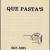 Que Pasta's