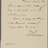 Tilden, Samuel J. - unidentified drafts