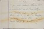 Tilden, Samuel J. - unidentified drafts, undated