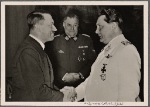 On January 12th General-Field Marshal Goering celebrated his 47th birthday.  The Fuhrer's handshake conveyed the good wishes and thanks of the whole nation.