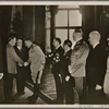 As the leading country of southeast Europe, Hungary joined the Tripartite Pact.  In Vienna, the Führer greeted Italian Foreign Minister Count Ciano, here seen between Hungarian Minister-President Count Teleki and (to the right of Ciano) Hungarian Foreign Minister Count Csaky, who signed the agreement in Castle Belvedere.