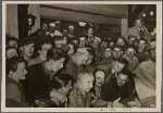 On an inspection tour, Reichs Organization Leader Dr. Ley visited workers in Heligoland and talked at length with them.