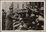 On Heroes' Thanksgiving Day the Fuhrer greeted the war wounded after laying a wreath at the Honor Monument on the Unter den Linden.
