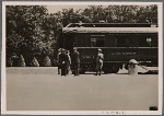 On the very spot, in the same train car, where in 1918 the undefeated German Army was forced to disgraceful terms, the French delegation signed the "harsh but honorable" German conditions.  The French delegation in front of the historic railroad carriage.