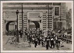 Bunker after bunker, defense line after defense line, fortress after fortress falls into the hands of the Germans.  Here German troops march into the conquered fortress of Maubeuge.