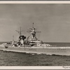 For months the British hunted in the North and South Atlantic for the armored cruiser "Deutschland" without result!  After long and eventful operations against the enemy she turned homeward.  The Führer renamed the ship "Lützow".  "Deutschland" will be the name of a bigger warship.