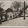 The French Air Force also tested the strength of German fighters, to its cost.  This French airplane was shot down near a French village