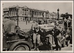 Life in France has returned to its normal routine under the German occupation, and the occupation troops helped to make it so.  Our picture shows German soldiers studying a newspaper from home on the "Place de la Concorde" in Paris.