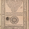 Recopilacion Delas Cartas Qve Fveron embiadas de las Indias & Isles del Serenissimo rey d' Portugal, ...