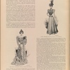 Miss Irene Vanbrugh's dress in shades of yellow; Cloth costume with plaid bodice and trimming