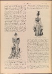 Miss Irene Vanbrugh's dress in shades of yellow; Cloth costume with plaid bodice and trimming