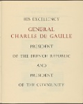 Dinner for His Excellency General Charles de Gaulle