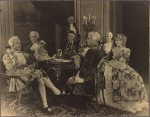 Alan Mowbray, Anita Louise and cast in the California touring stage production The Marquise
