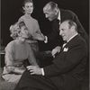 Iola Lynn, Sally Cooper, Morris Carnovsky, and Noël Coward in rehearsal for the original 1957 New York production of Noël Coward's "Nude With Violin"