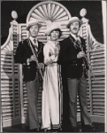 Roderick Cook, Barbara Cason, and Jamie Ross in a scene from the original 1972 off-Broadway production of "Oh, Coward!"