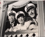 Barbara Cason, Roderick Cook, and Jamie Ross in a scene from the original 1972 off-Broadway production of "Oh, Coward!"