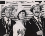 Barbara Cason, Roderick Cook, and Jamie Ross in a scene from the original 1972 off-Broadway production of "Oh, Coward!"