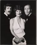 Barbara Cason, Roderick Cook, and Jamie Ross in a scene from the original 1972 off-Broadway production of "Oh, Coward!"