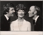 Barbara Cason, Roderick Cook, and Jamie Ross in a scene from the original 1972 off-Broadway production of "Oh, Coward!"