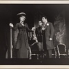 Tammy Grimes and George Baker in a scene from the original 1959 Broadway production of Noël Coward's "Look After Lulu"
