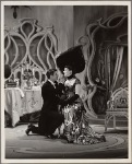 Roddy McDowall and Polly Rowles in a scene from the original 1959 Broadway production of Noël Coward's "Look After Lulu"