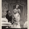 Kurt Kasznar and Tammy Grimes in a scene from the original 1959 Broadway production of Noël Coward's "Look After Lulu"