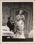 Kurt Kasznar and Tammy Grimes in a scene from the original 1959 Broadway production of Noël Coward's "Look After Lulu"