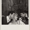 George Baker, Tammy Grimes, and Roddy McDowall in a scene from the original 1959 Broadway production of Noël Coward's "Look After Lulu"