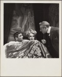 Roddy McDowall, Tammy Grimes, and Jack Gilford in a scene from the original 1959 Broadway production of Noël Coward's "Look After Lulu"