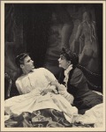 Polly Rowles and Roddy McDowall in a scene from the original 1959 Broadway production of Noël Coward's "Look After Lulu"