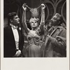 Roddy McDowall, Tammy Grimes, and Jack Gilford in a scene from the original 1959 Broadway production of Noël Coward's "Look After Lulu"