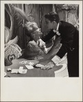 Tammy Grimes and Roddy McDowall in a scene from the original 1959 Broadway production of Noël Coward's "Look After Lulu"